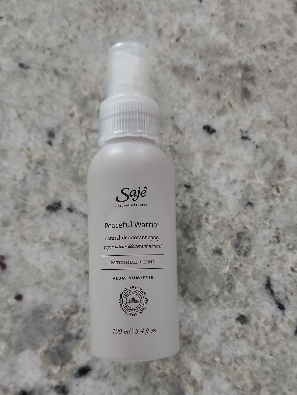 Saje Peaceful Warrior - Patchouli * Lime Deodarant Spray